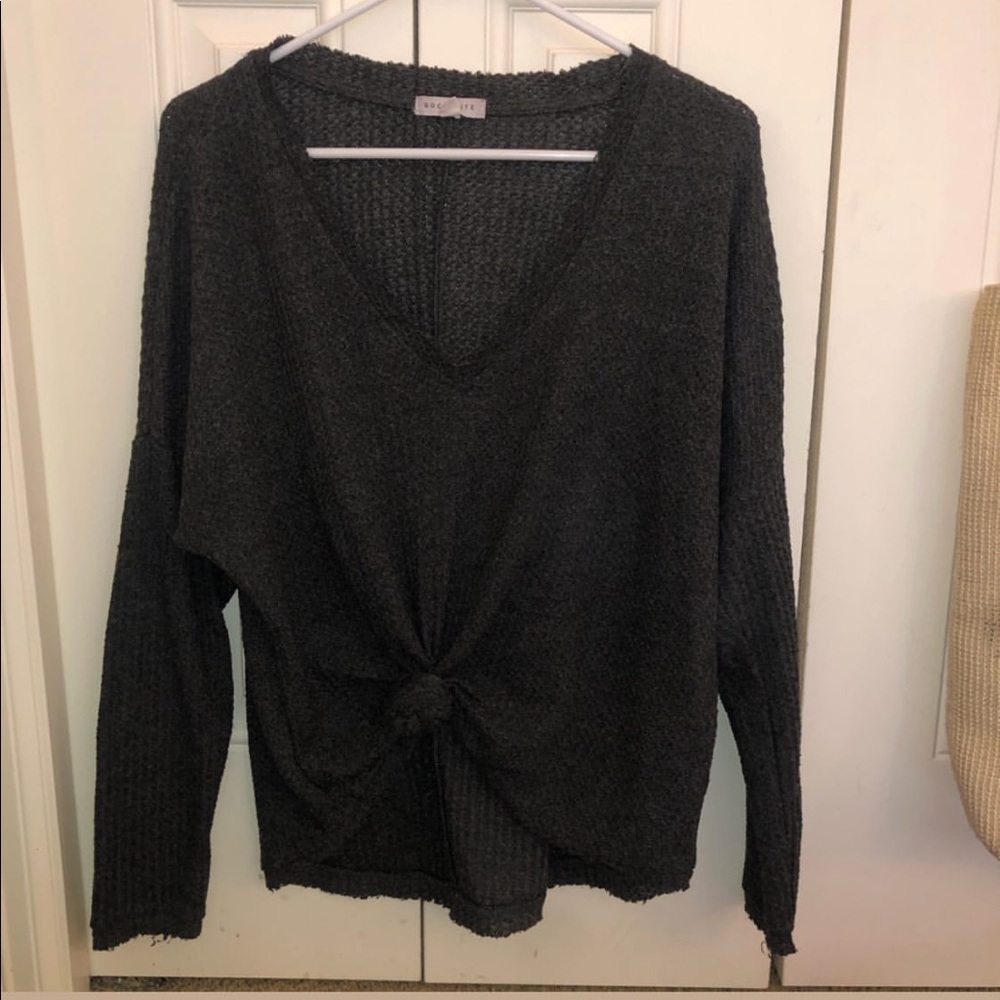 BP waffle thermal sweater